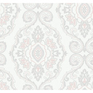 Seabrook Designs Nautical Damask - Pink Sunset