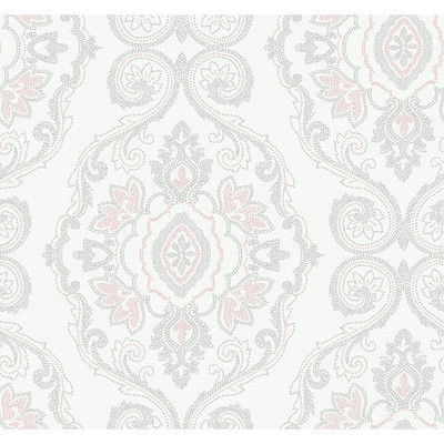 Seabrook Designs Nautical Damask - Pink Sunset