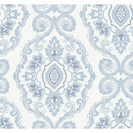 Seabrook Designs Nautical Damask - Coastal Blue