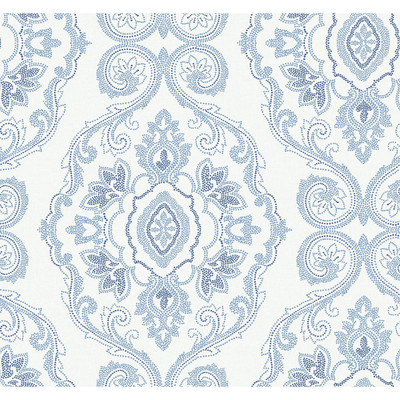 Seabrook Designs Nautical Damask - Coastal Blue