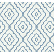 Seabrook Designs Seaside Ogee - Blue Oasis