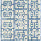 Seabrook Designs Dynasty Lattice - Metallic Pearl and Azure Blue