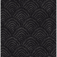 Seabrook Designs Confucius Scallop - Ebony and Metallic Mocha