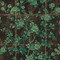 Seabrook Designs Great Wall Floral - Metallic Mocha and Sea Green