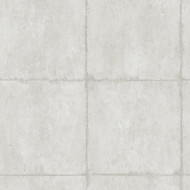 Seabrook Designs Great Wall Blocks - Metallic Silver and Grey