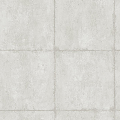 Seabrook Designs Great Wall Blocks - Metallic Silver and Grey