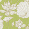 Seabrook Designs Lotus Floral - Metallic Gold and Lime Green