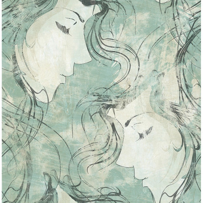 Seabrook Designs Chadwick Portrait - Metallic Pearl and Ebony II