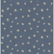 Seabrook Designs Hubble Dots - Metallic Blue and Silver