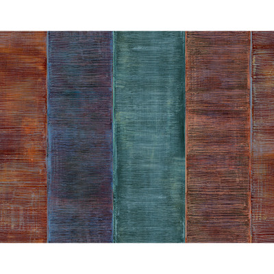 Seabrook Designs Kepler Stripe - Wine and Teal