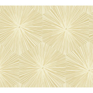 Seabrook Designs Chadwick Starburst - Metallic Gold and White