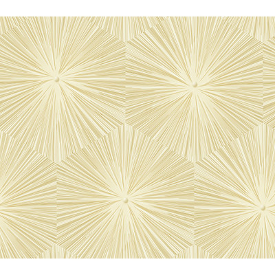 Seabrook Designs Chadwick Starburst - Metallic Gold and White