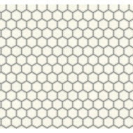 Seabrook Designs Curie Geo - Metallic Silver and Black