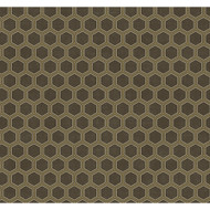 Seabrook Designs Curie Geo - Metallic Gold and Espresso
