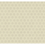 Seabrook Designs Curie Geo - Beige and Silver