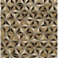 Seabrook Designs Einstein Geometric - Metallic Gold and Black