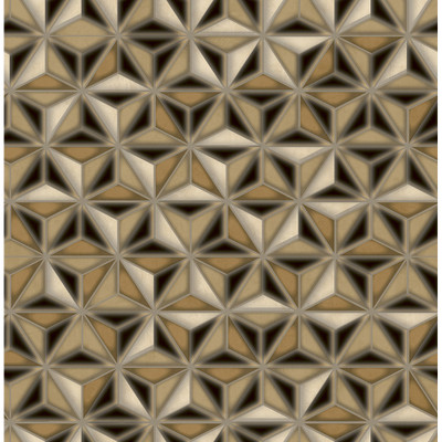 Seabrook Designs Einstein Geometric - Metallic Gold and Black