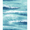 Seabrook Designs Moseley Waves - Metallic Blue and White