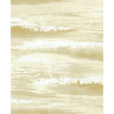 Seabrook Designs Moseley Waves - Metallic Gold and Off-White