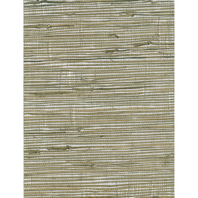 Seabrook Designs Triangle Grass - Gray, Metallic Silver, Neutrals