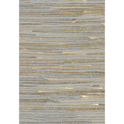 Seabrook Designs Java Grass - Metallic Silver, Off White II