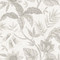 Seabrook Designs Rainforest Leaves - Ivory and Daydream Gray