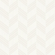 Seabrook Designs Boho Chevron Stripe - Gray Mist and Ivory