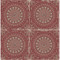 Seabrook Designs Mandala Boho Tile - Cabernet and Aloe Green