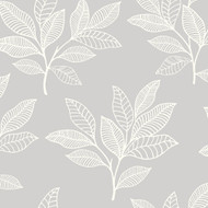 Seabrook Designs Paradise Leaves - Daydream Gray