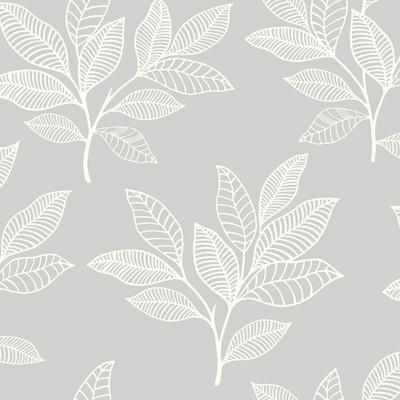 Seabrook Designs Paradise Leaves - Daydream Gray