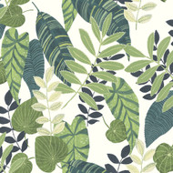 Seabrook Designs Tropicana Leaves - Viridian and Dill