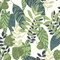 Seabrook Designs Tropicana Leaves - Viridian and Dill
