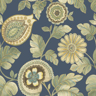 Seabrook Designs Calypso Paisley Leaf - Champlain and Rosemary