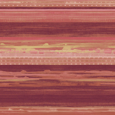 Seabrook Designs Horizon Brushed Stripe - Cranberry, Scarlet, and Blonde