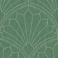 Seabrook Designs Scallop Medallion - Jade and Ivory