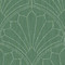 Seabrook Designs Scallop Medallion - Jade and Ivory