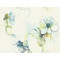 Seabrook Designs Anemone Watercolor Floral - Glacier Blue and Pear