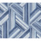 Seabrook Designs Geo Inlay - Denim and Sky Blue