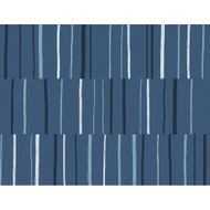 Seabrook Designs Block Lines - Blueberry, Midnight, and Blue Skies