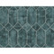 Seabrook Designs Geo Faux - Emerald and Metallic Silver