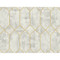 Seabrook Designs Geo Faux - Silver Birch and Metallic Gold
