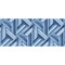 Seabrook Designs Geo Inlay Fabric - Denim and Sky Blue