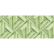 Seabrook Designs Geo Inlay Fabric - Chartreuse and Basil