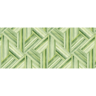 Seabrook Designs Geo Inlay Fabric - Chartreuse and Basil