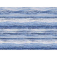 Seabrook Designs Sunset Stripes Fabric - Moody Blue and Frost