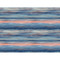 Seabrook Designs Sunset Stripes Fabric - Blueberry and Vermillion Orange