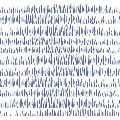 Seabrook Designs Brush Marks Fabric - Navy and White