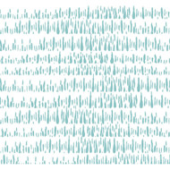 Seabrook Designs Brush Marks Fabric - Teal and White