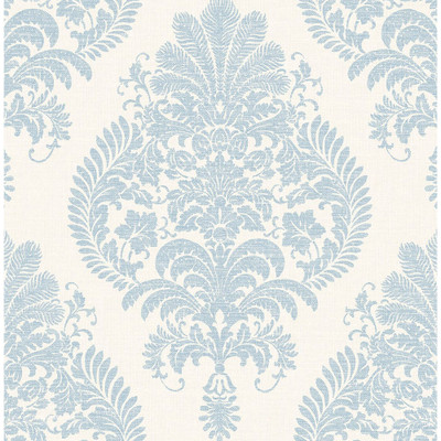 Lillian August Antigua Damask - Blue Frost and Bone White