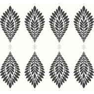 Lillian August Mirasol Palm Frond - Ebony and Eggshell